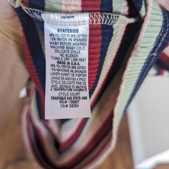 Stateside mini strechy stripped sz M - Picture 5 of 5
